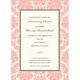 Pink Damask on Ivory Invitations Image 3 of 4